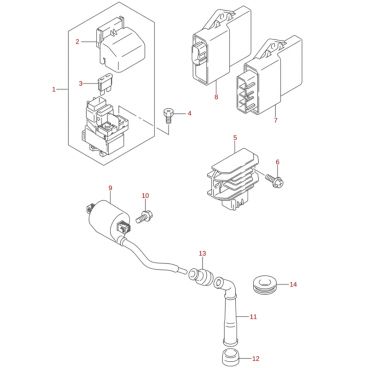 Cable motor arranque bateria original LTZ 400 (n6)