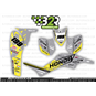 Kit adhesivos TRX400 gris y amarillo